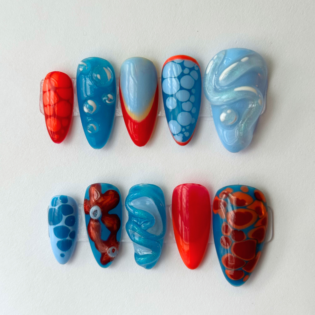 Ponyo Nail Set